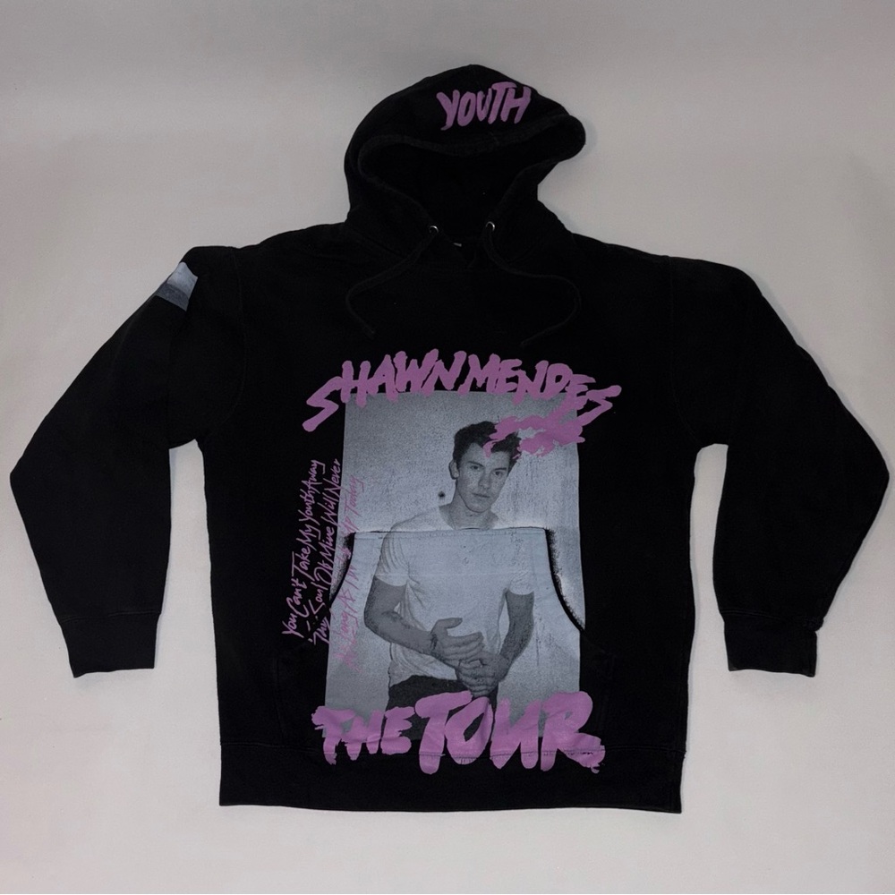 🎙️ 2019 SHAWN MENDES YCTMYA THE TOUR CONCERT BLACK LONG SLEEVE PULLOVER HOODIE